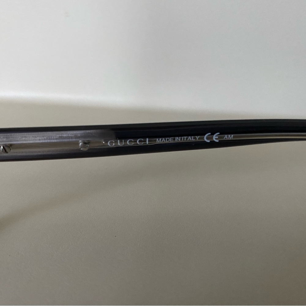 Gucci Black And Gray Rectangular Glasses Timeless… - image 7